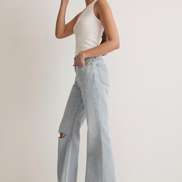 Madewell Baggy Flare Jeans - Picture 3 of 9